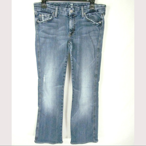 7 for all mankind Jeans Size 31 Distressed Denim - Picture 1 of 8